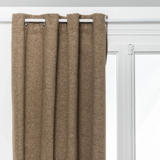 Cortina AUTOMNE bouclette taupe isolante 140x260cm