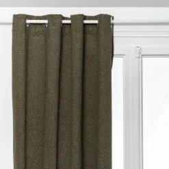 Cortina AUTOMNE bouclette verde caqui isolante 140x260cm