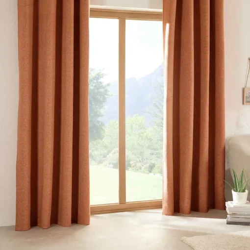 Cortina AUTOMNE BOUCLETTE terracota isolante 140x260cm