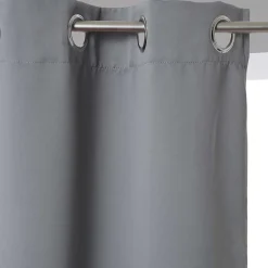 Cortina cinza clara opaca 140x260cm