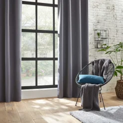 Cortina cinza escura opaca 140x260cm