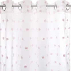 Cortina com pompons 240x140cm