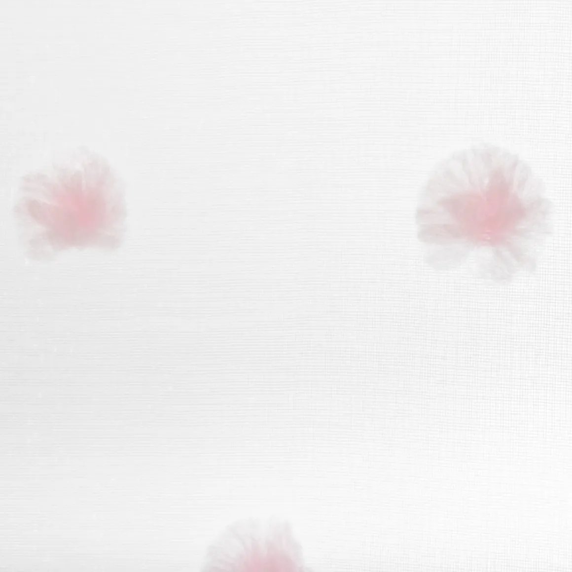 Cortina com pompons 240x140cm