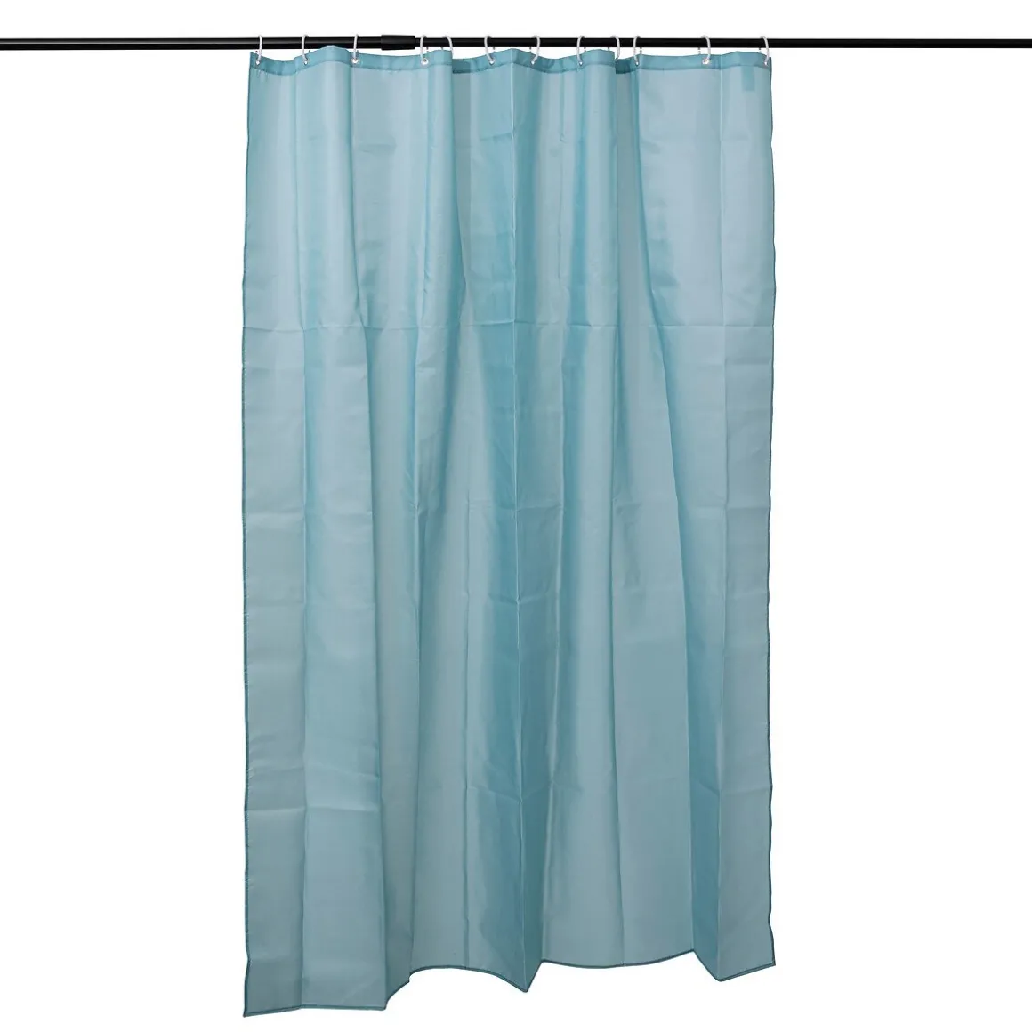 Cortina de banho azul claro