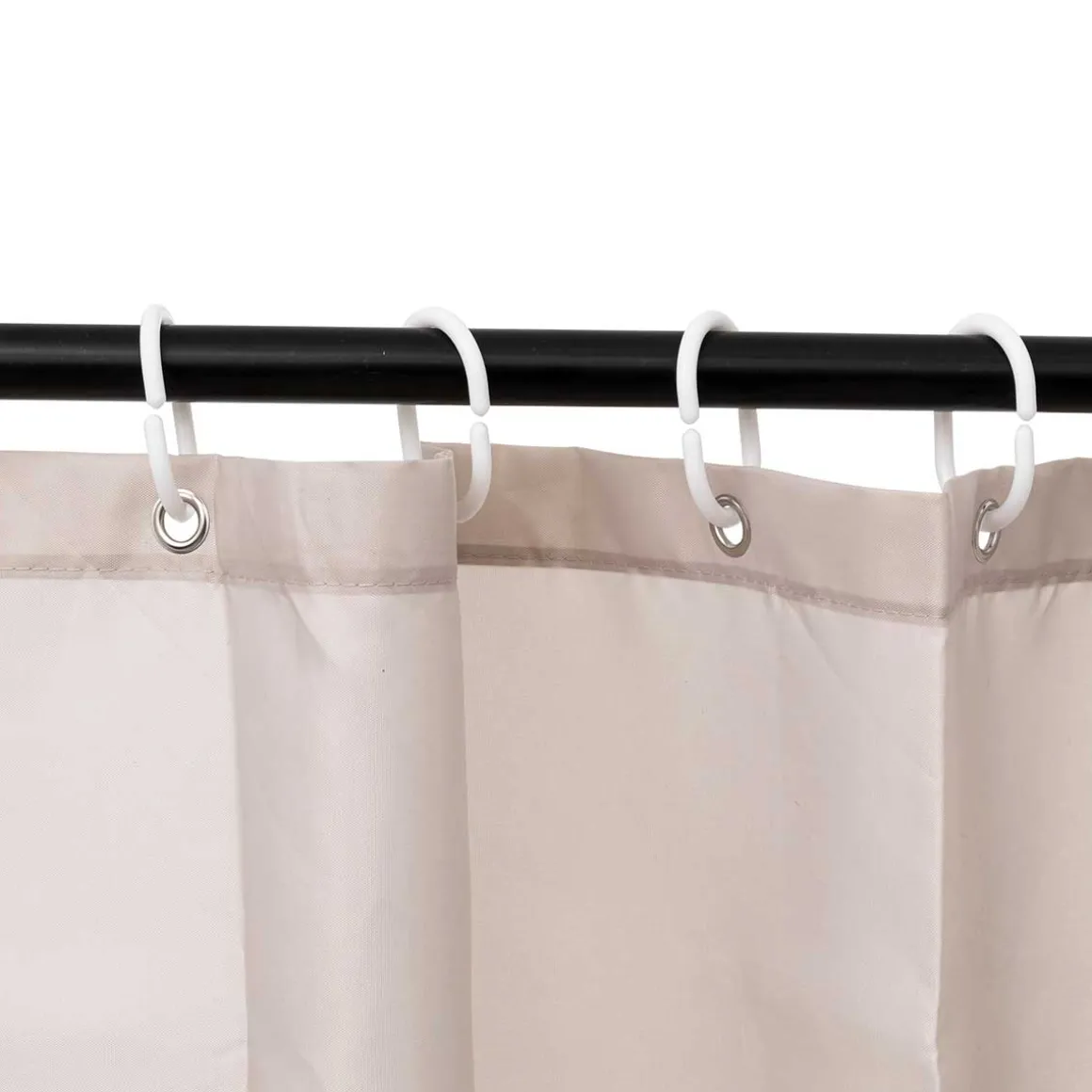 Cortina de banho cor linho 180x200cm