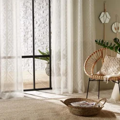 Cortina ETNIK branca 140x240cm