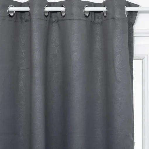 Cortina FEUIL opaca cinza escura 140x260cm