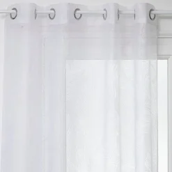 Cortina folhas branca 140x240cm