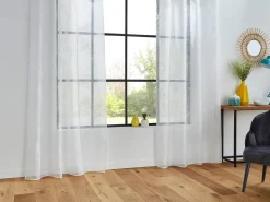 Cortina folhas branca 140x240cm