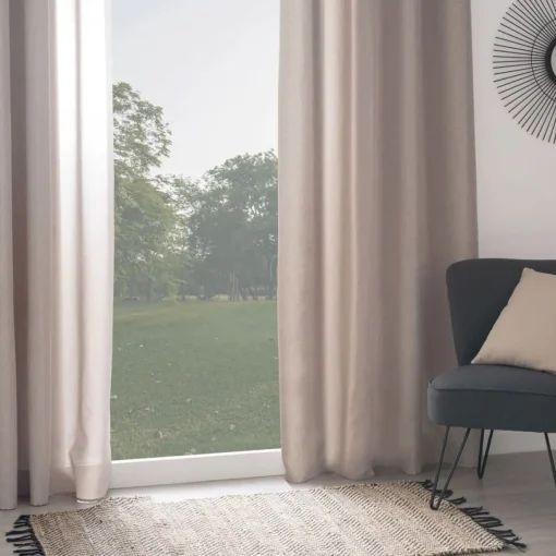 Cortina isolante bege 140x260cm