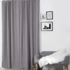 Cortina isolante cinza clara 140x260cm