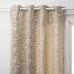 Cortina MAILLE WILD cinza claro 140x260cm