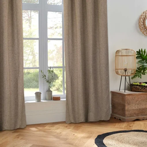 Cortina MAILLE WILD linho bege 140x260cm