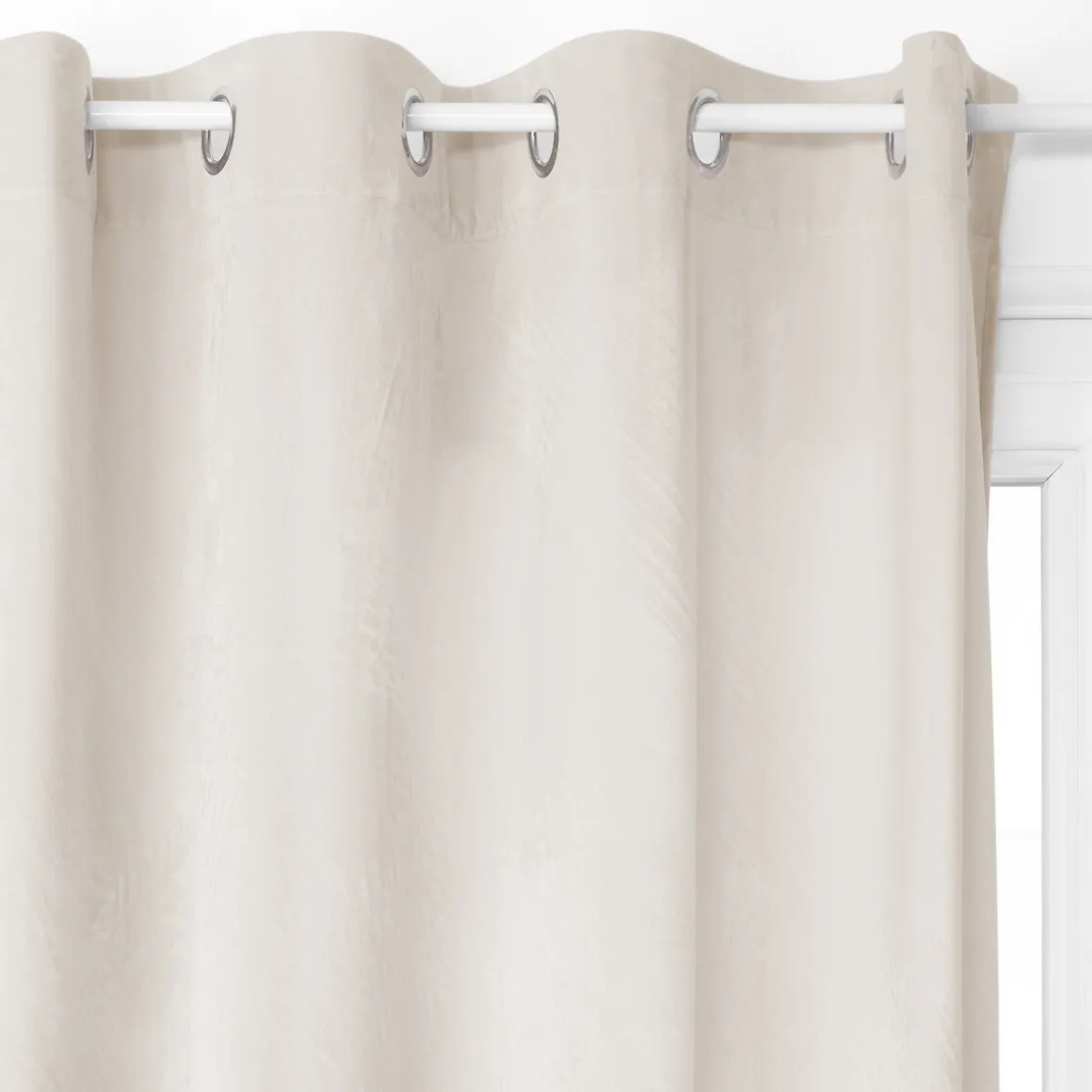 Cortina opaca bege 140x260cm