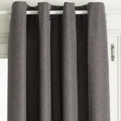Cortina opaca cinza escuro 140x260cm