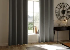 Cortina opaca cinza escuro 140x260cm