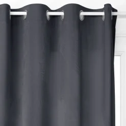 Cortina opaca cinza escura 140x260cm