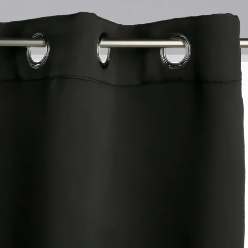 Cortina opaca preta 140x260cm