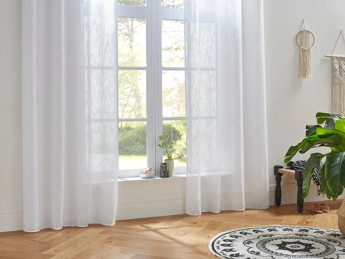 Cortina organza branca 140x240cm