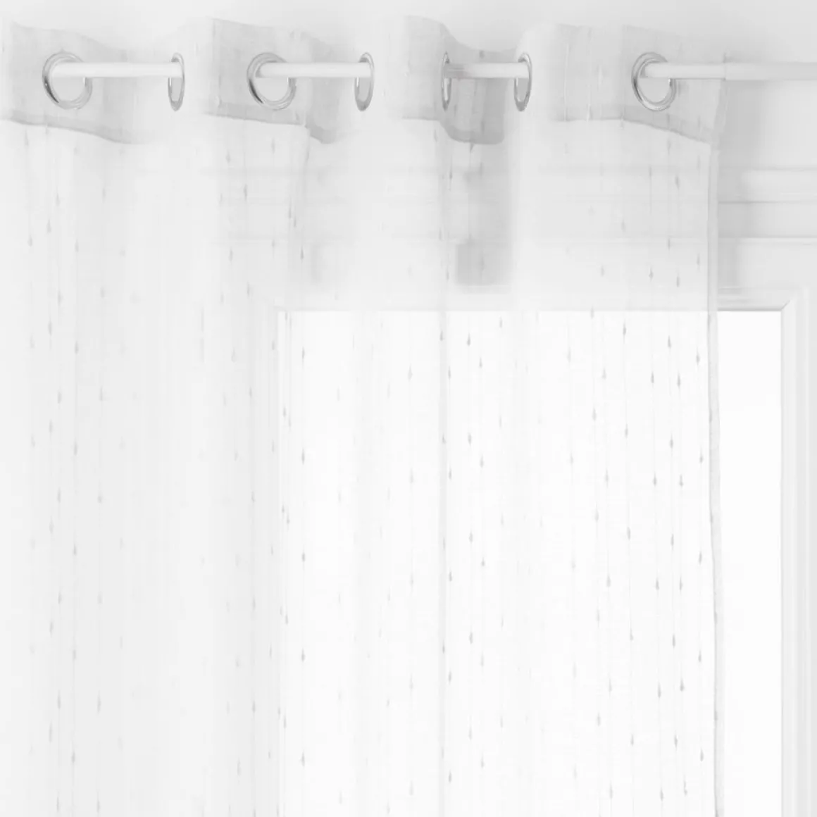 Cortina organza branca 140x240cm