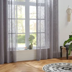 Cortina organza cinza 140x240cm