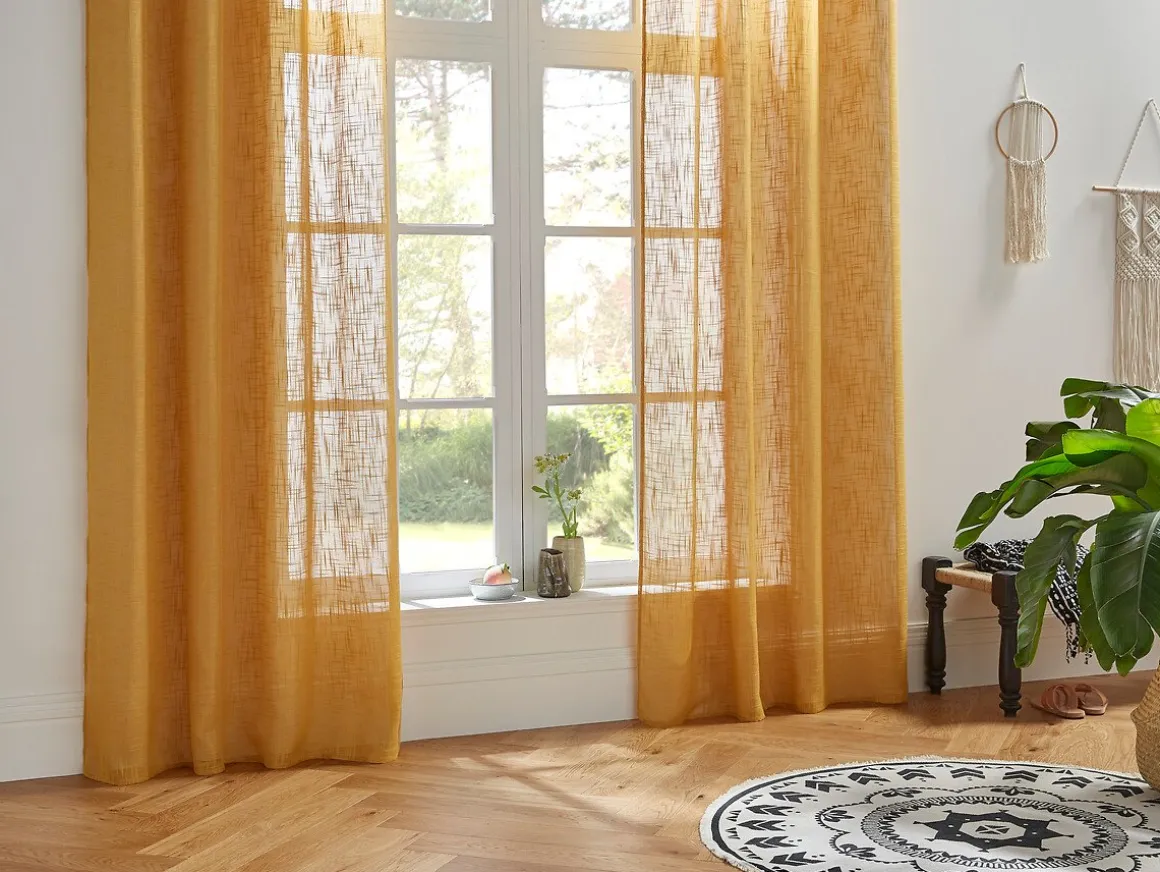 Cortina organza ocre 140x240cm