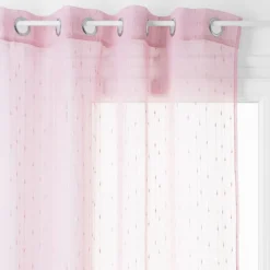 Cortina organza rosa 140x240cm
