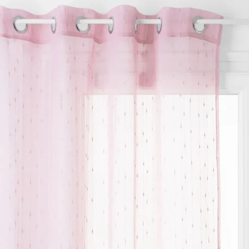 Cortina organza rosa 140x240cm