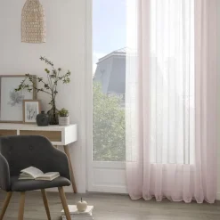 Cortina organza rosa 140x240cm