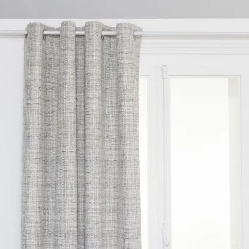 Cortina THE FLORAL cinza opaca 140x260cm