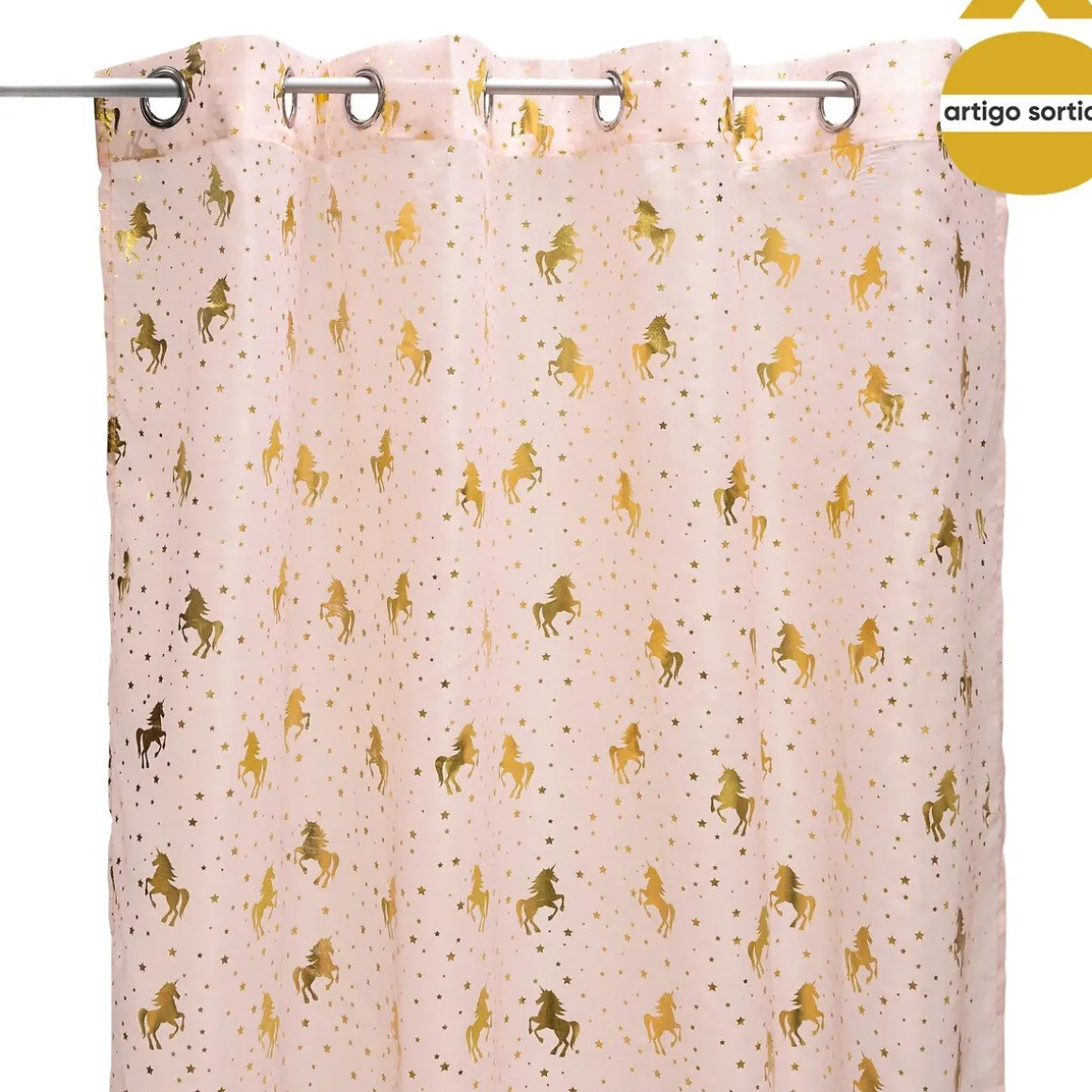 Cortina unicórnio 140x250cm