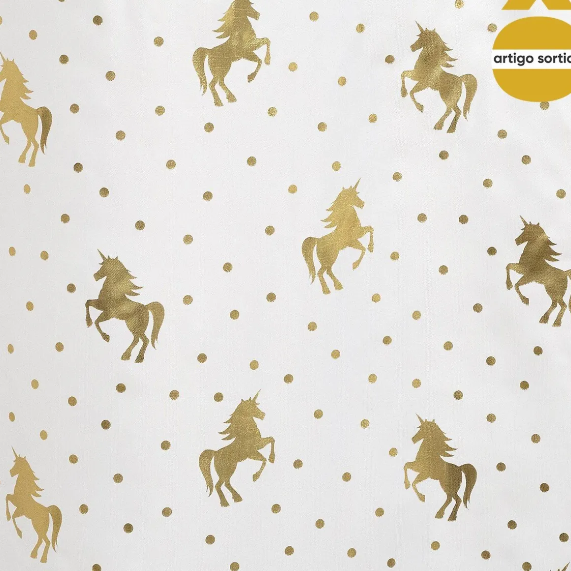 Cortina unicórnio 140x250cm