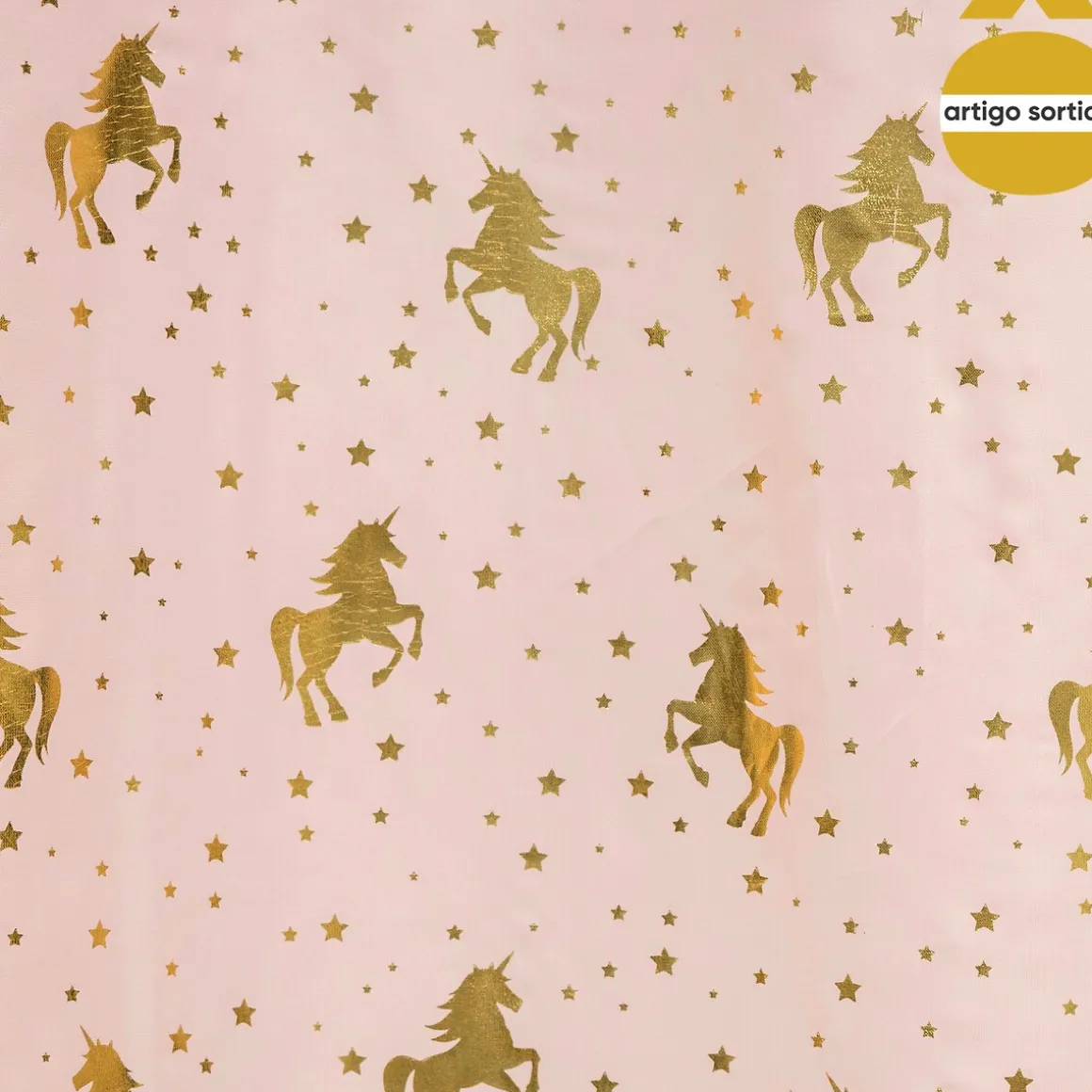 Cortina unicórnio 140x250cm