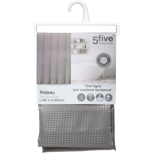 Cortina wc ABEILLE cinza