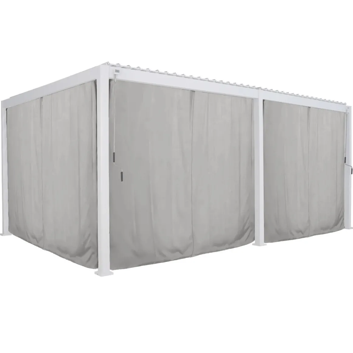 Cortinas e mosquiteiras para pérgola ÉVORA branco 3,6x6m