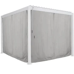 Cortinas e mosquiteiras para pérgola ÉVORA branco 3,6x3,6m