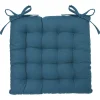 Coxim azul em algodão 38x38cm