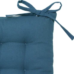 Coxim azul em algodão 38x38cm