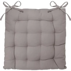 Coxim cinza em algodão 38x38cm