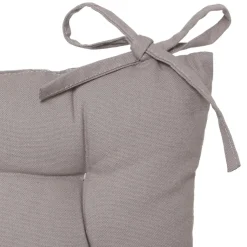 Coxim cinza em algodão 38x38cm