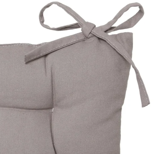 Coxim cinza em algodão 38x38cm