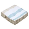 Coxim de chão HARBOR riscas azul 45x45cm