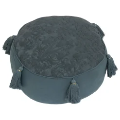 Coxim de chão JACQUARD stonewash azul 43cm