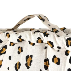 Coxim de chão leopardo 40x40cm