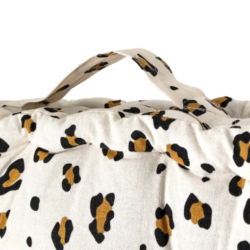 Coxim de chão leopardo 40x40cm