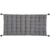 Coxim de chão matress OTTO cinza em algodão 60x120cm