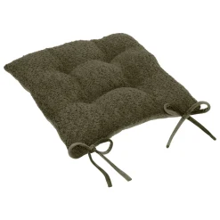 Coxim para cadeira AUTOMNE bouclette verde 38x38cm