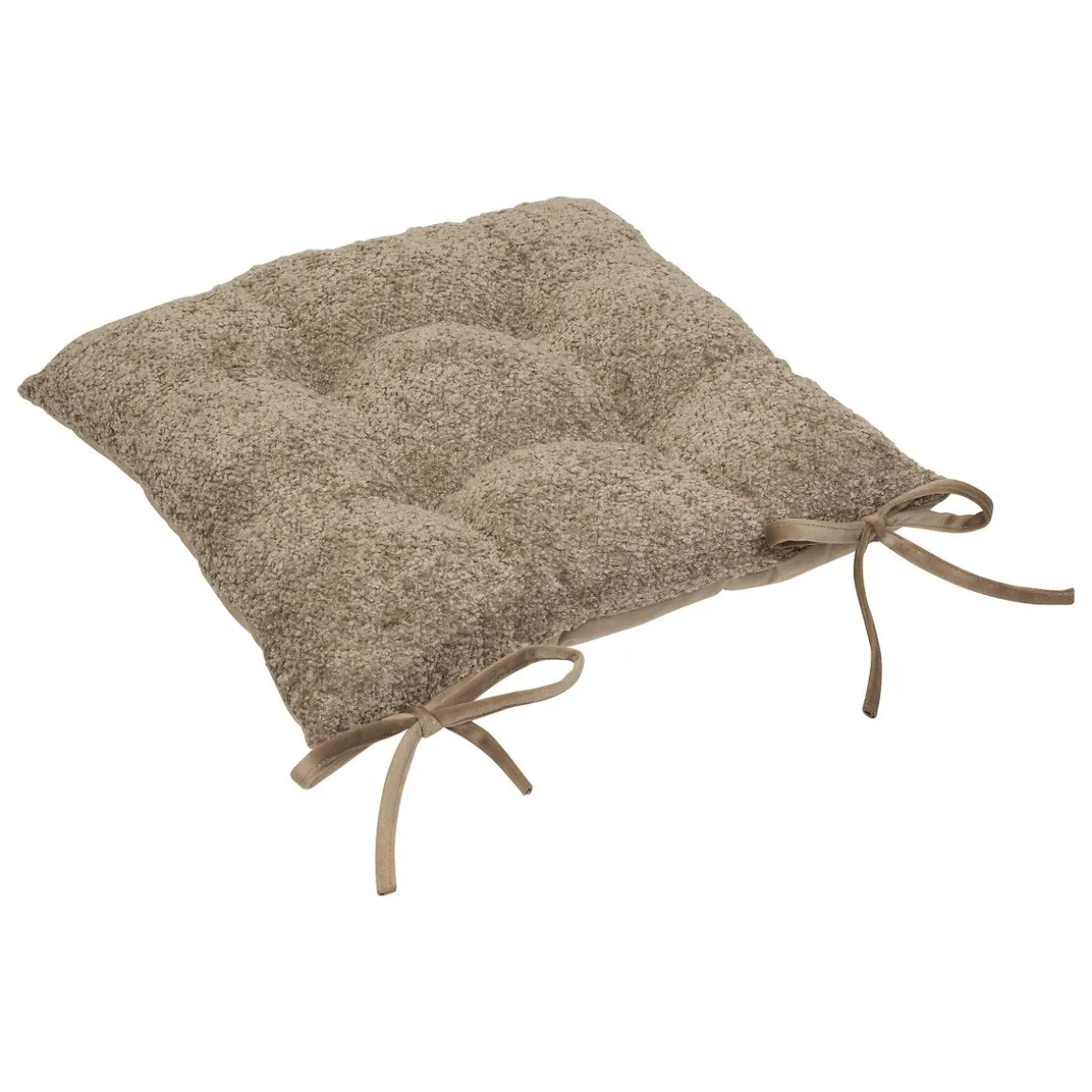 Coxim para cadeira AUTOMNE bouclette taupe 38x38cm