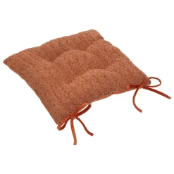 Coxim para cadeira AUTOMNE bouclette terracota 38x38cm