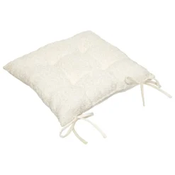 Coxim para cadeira AUTOMNE BOUCLETTE marfim 38x38cm